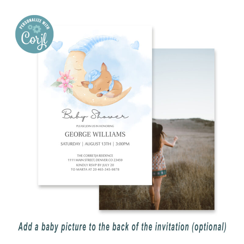 EDITABLE Cute Fox Baby Shower Package - Image 2
