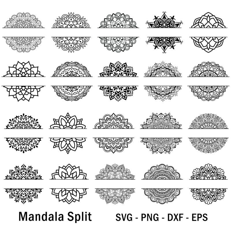 Mandala Split svg