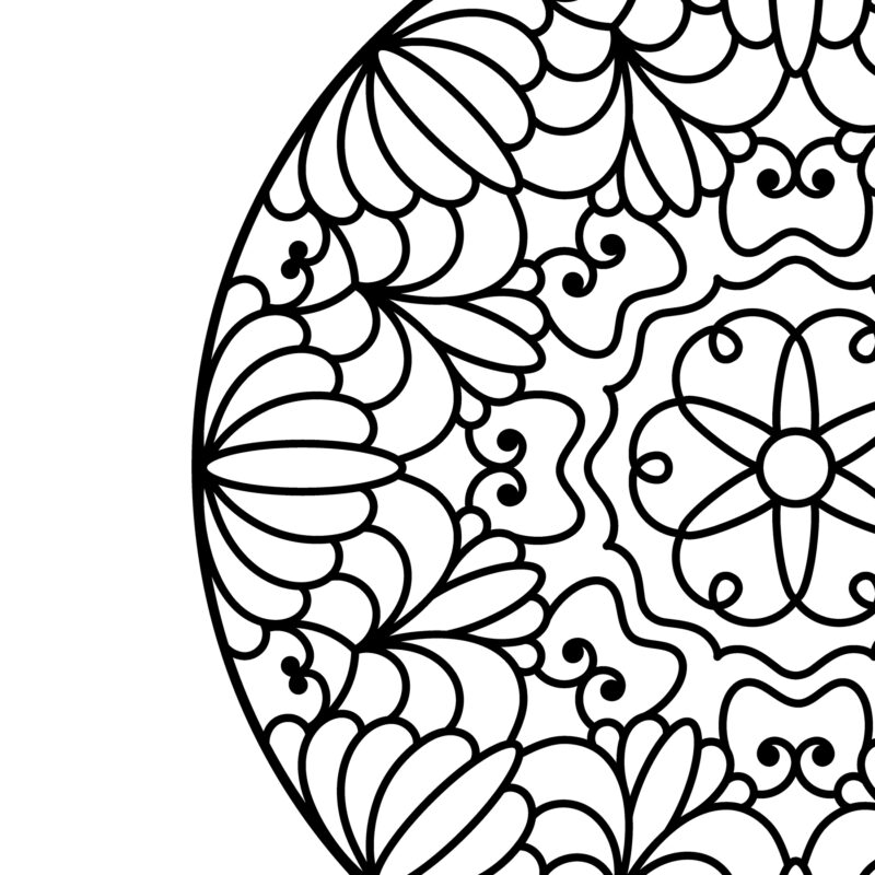 Mandala and Arrow Half Mandala cut files - Image 2