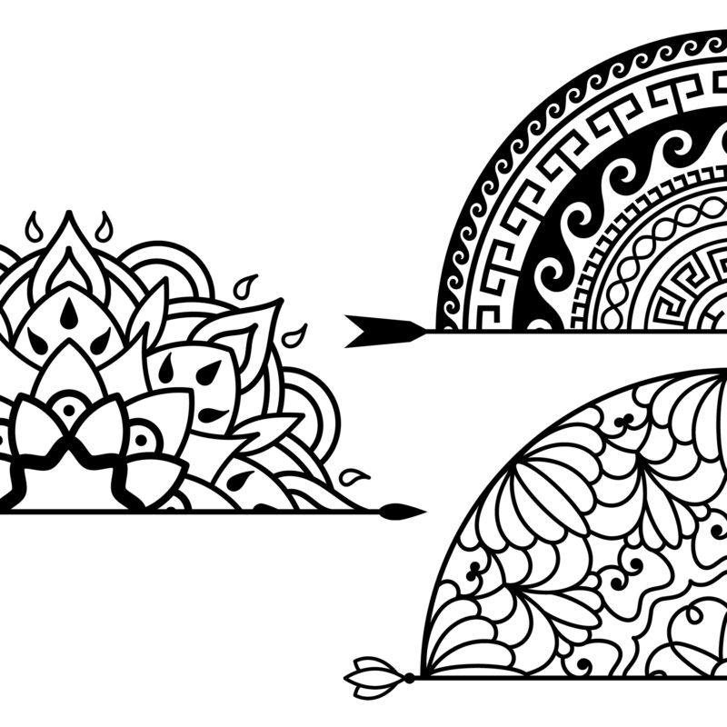 Arrow Half Mandala Bundle svg files - Image 2