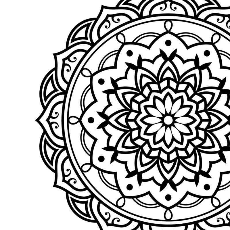 Mandala and Arrow Half Mandala cut files - Image 2