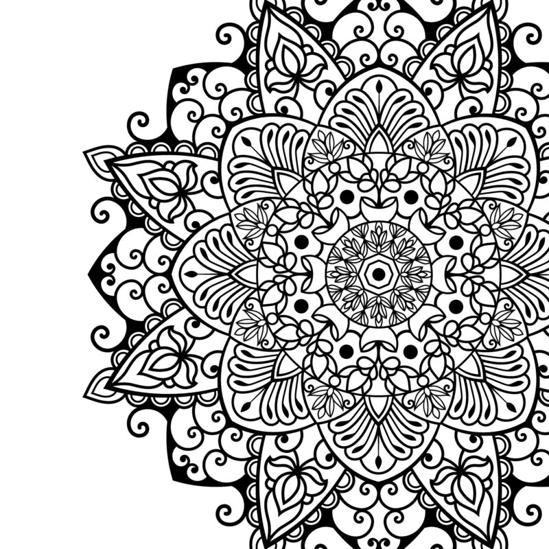 Mandala and Arrow Half Mandala cut files - Image 2