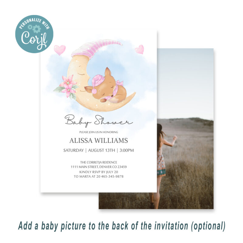 EDITABLE Cute Fox Baby Shower Package - Image 2