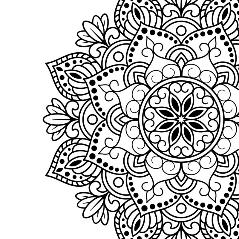Mandala and Arrow Half Mandala cut files - Image 2