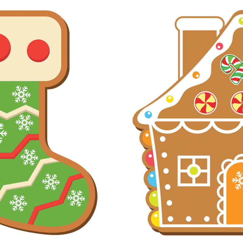Christmas Gingerbread Cookie Clipart Set - Image 3