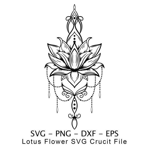 Lotus Flower svg file.