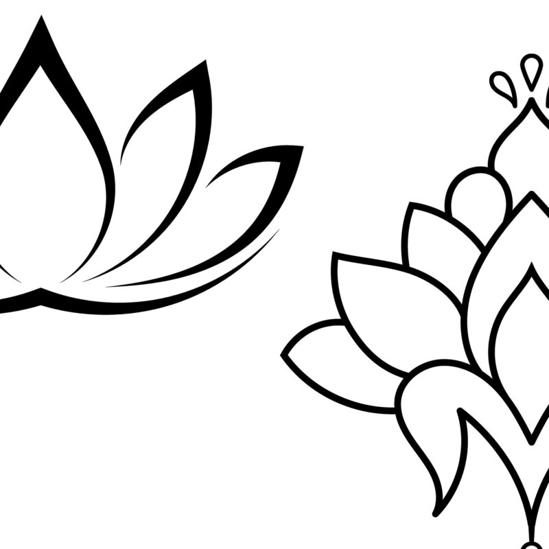 Zen Blossoms: A Lotus Flower Icon Collection