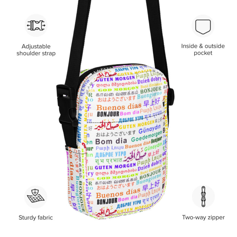 Good Morning Multilingual Utility crossbody bag - Image 9