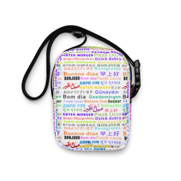 Good Morning Multilingual Utility crossbody bag