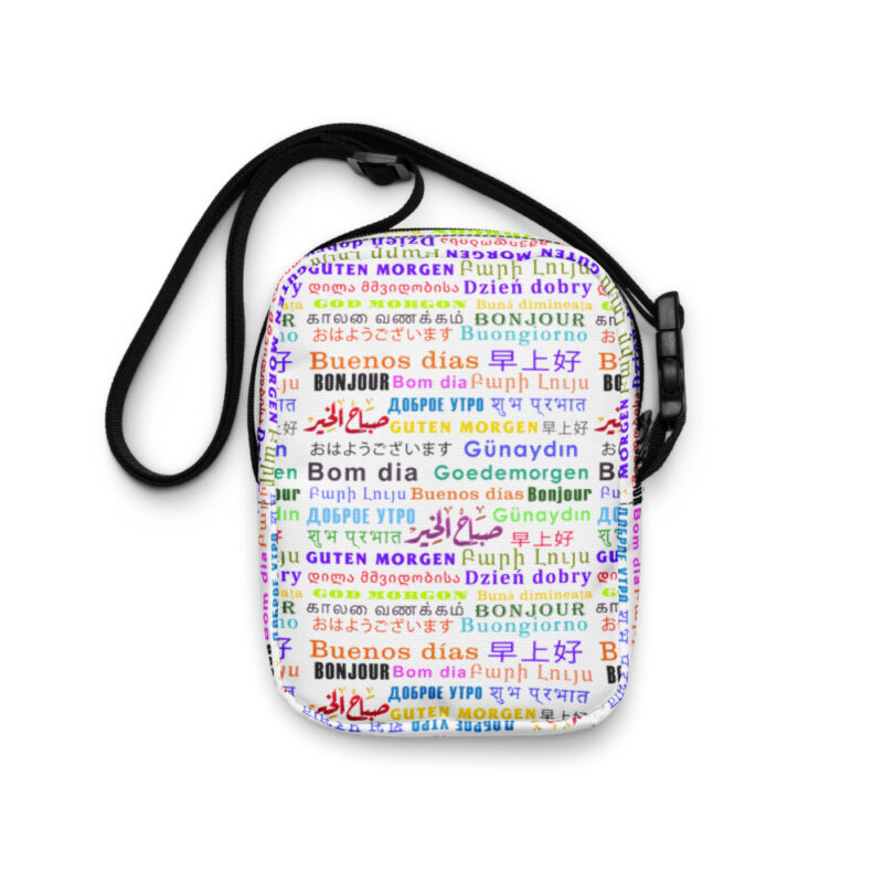 Good Morning Multilingual Utility crossbody bag